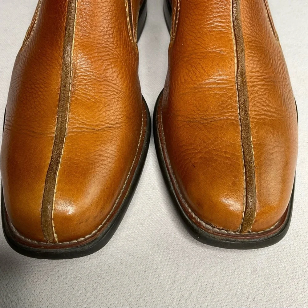 💚 JOHNSTON & MURPHY MENS SPLIT TOE CASUAL SLIP ON DRESS SHOE. GOOD COND - Picture 9 of 14